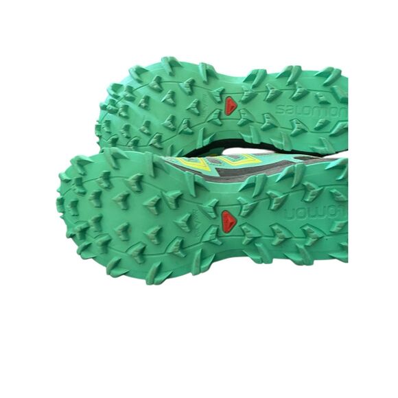 Salomon Speedcross Athletic Shoes - Green and Gray - Picture 10 of 12